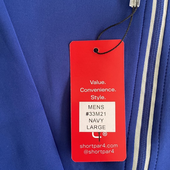 Navy Mens Golf Pull Over - Picture 3 of 6